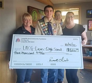Longville Foundation supports local Eagle Scout