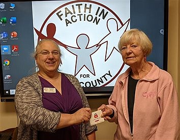 Faith in Action Anniversary Volunteer Bev Madland