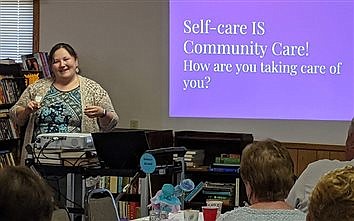 Faith in Action volunteers attend spring connection event