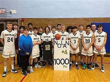 Nolan Carlson Scores 1000th Point as Eagles Cruise through Tough Week