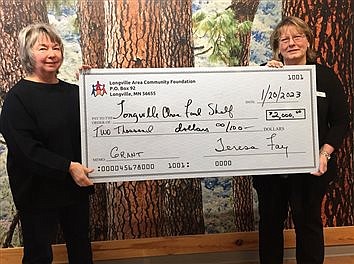 Longville Foundation donates to Food Shelf 